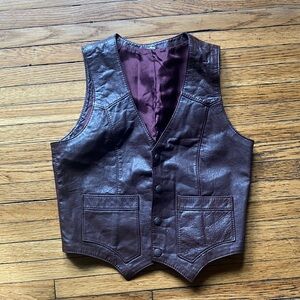 Vintage leather vest
